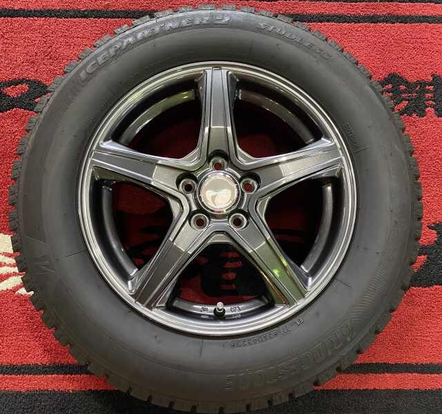 スタッドレスセット　ブリヂストン　ＴＯＰＲＵＮ　ＶＲ５　カラー：ダークグレー