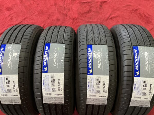 １９５/６５R１５　ミシュラン　プライマシー４　４本セット